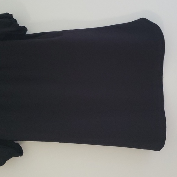 Clover and Sloane Shift Dress Medium Black Minimalist Office Career Classic - Picture 8 of 14